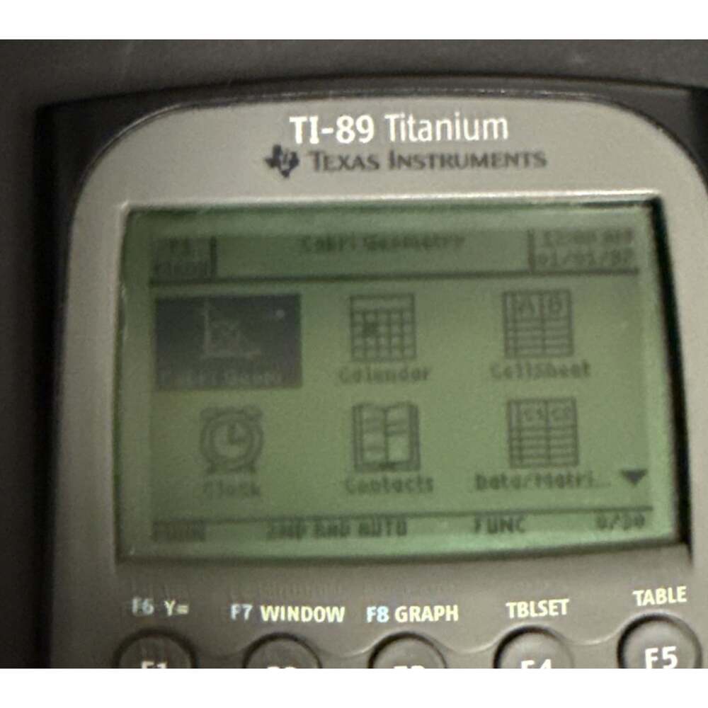 Texas Instruments TI-89 Titanium Graphing Calculator Black Gray Calculus Math - Picture 4 of 7